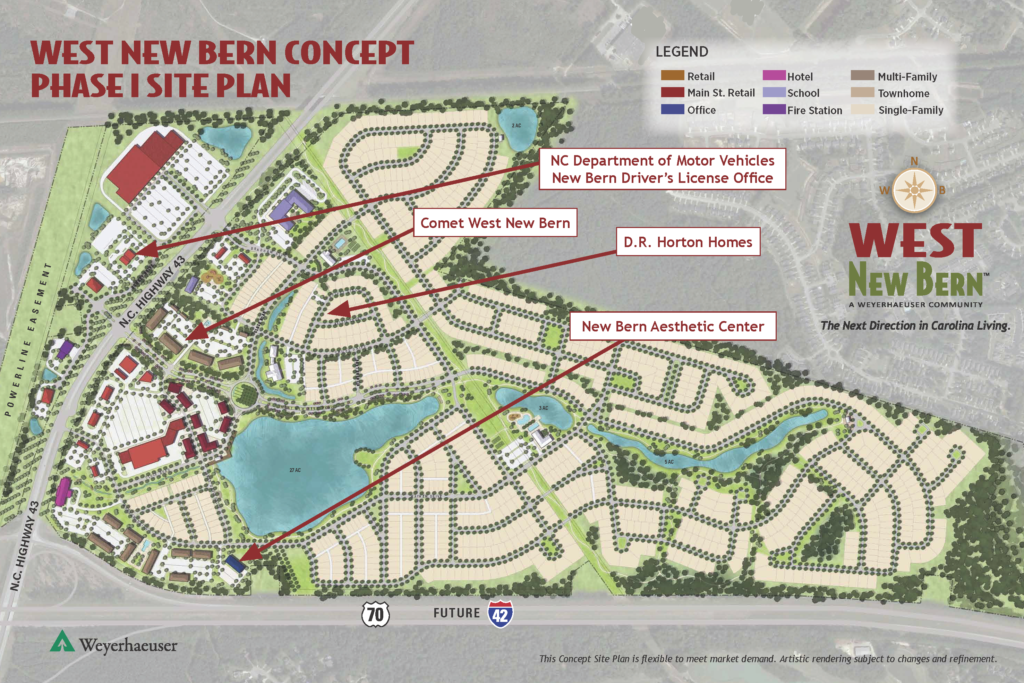 West New Bern Site Plan